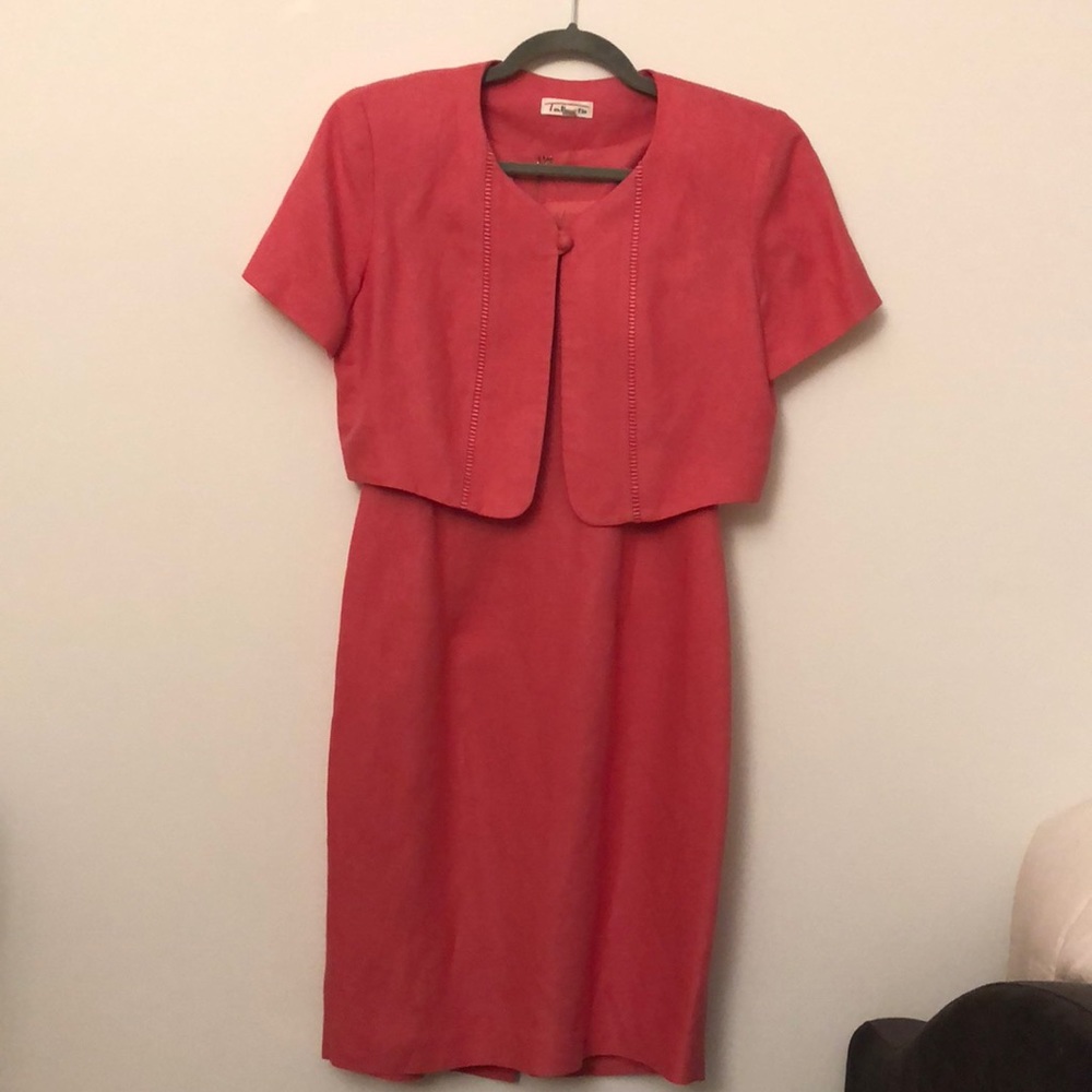 Talbots Dress and Cardigan Set